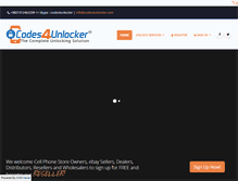 Tablet Screenshot of codes4unlocker.com